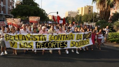 Photo of IU participa activamente en la manifestación de Bellavista contra los recortes