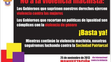 Photo of 25 de Noviembre: lucha contra la violencia machista