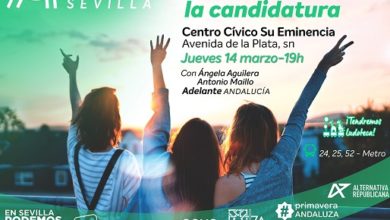 Photo of ¡Vente al acto de presentación de la candidatura de Adelante Sevilla!