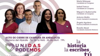 Photo of ¡Vente al acto andaluz de cierre de campaña en Mairena del Aljarafe!